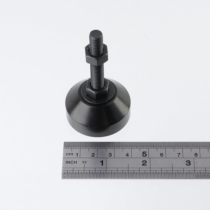 Antrader 4Pcs M8 Thread Adjustable Furniture Leveling Feet, 1.57in Dia Base | - Image 4