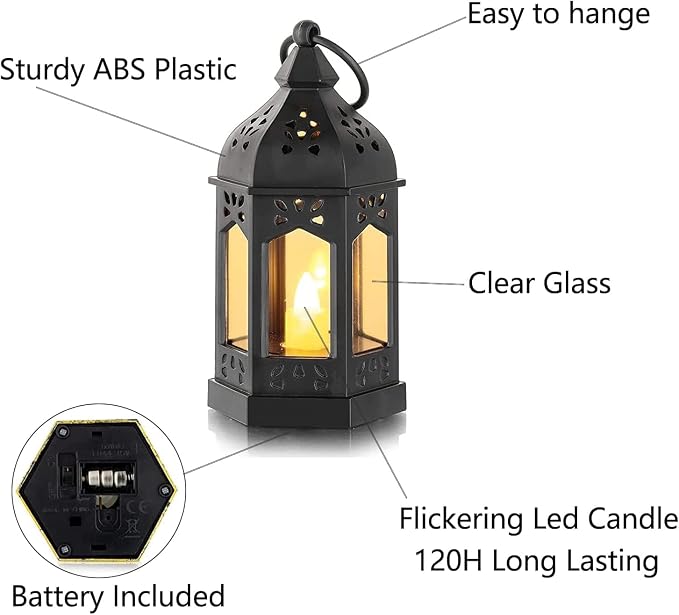 Hewory 20PCS Black Mini Halloween Lanterns - Image 4