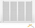 Fancat 16"W x 10"H Return Air Grille, Steel HVAC Return Air Vent Cover by SmarterAirBetterLiving