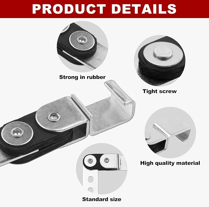 3" Exhaust Hanger Kit 12PC Universal 360° Swivel Clamps | Zinc Coated Complete - Image 2