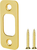 Deadbolt Strike Plate, Round Corner, Solid Stainless Steel, Heavy Duty by siwil
