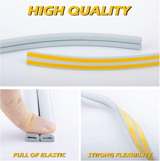 CloudBuyer Door Weather Stripping, Soundproof Insulation Seal Strip - Image 5