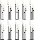 42.5inch 10pcs Black Candelabra Centerpieces by MEISHAONV
