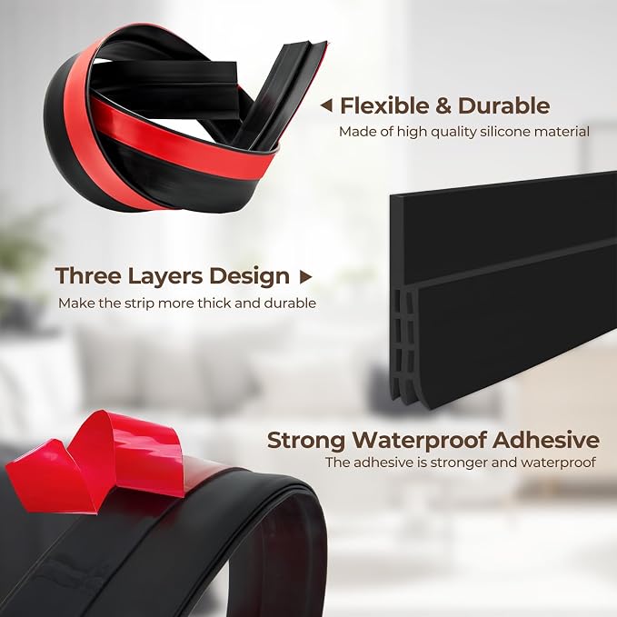 Ohuhu 2 Pack Door Draft Stopper, - Image 3