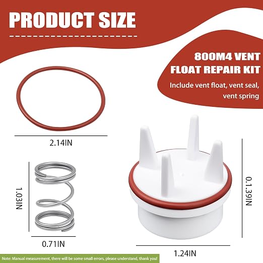 800M4 Vent Float Repair kit, for Watts 1 inch 800QT Backflow Valve | float disc - Image 2