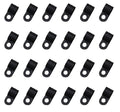 SOWAKA 50 Pcs Cable Clamp 1/8 Black R Type Nylon Screw Mounting Cable Fastener by sowaka