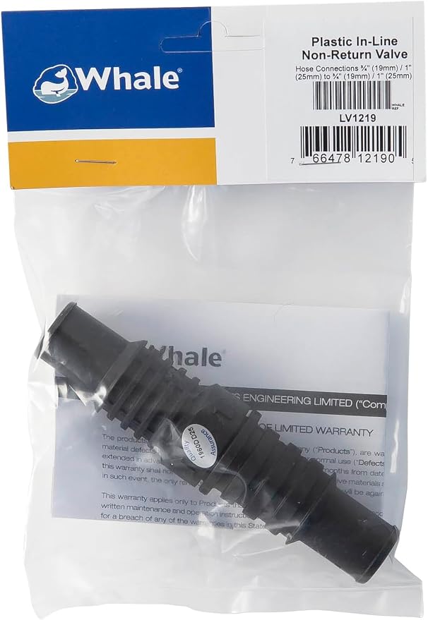 Whale LV1219 Non-Return Inline Valve, - Image 4