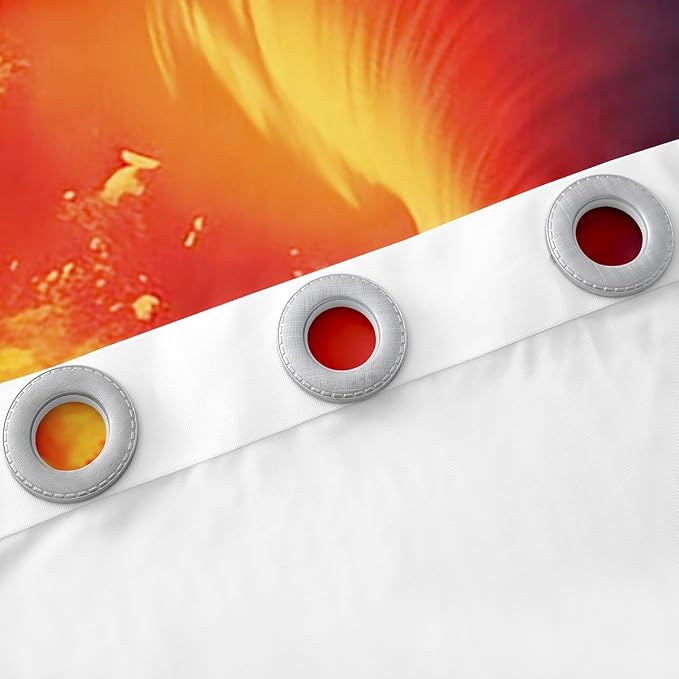jejeloiu 3D Red Tornado Blackout Shades Window Treatments Natural Disaster - Image 5
