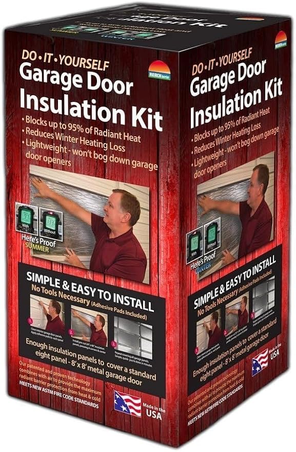Garage Door Insulation Kit, Reflective, 8x8 Single Door - Image 8