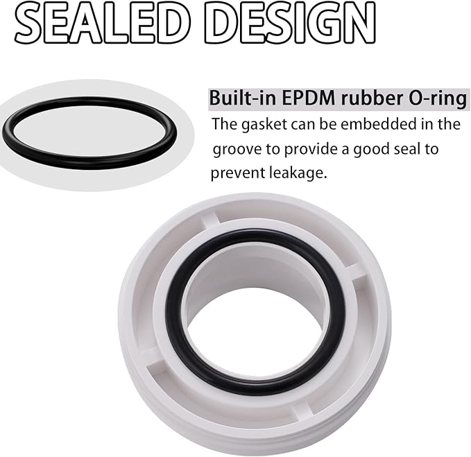 1" PVC Union Coupling Pipe Fitting PVC Adapter Schedule 40, EPDM O-Ring - Image 6
