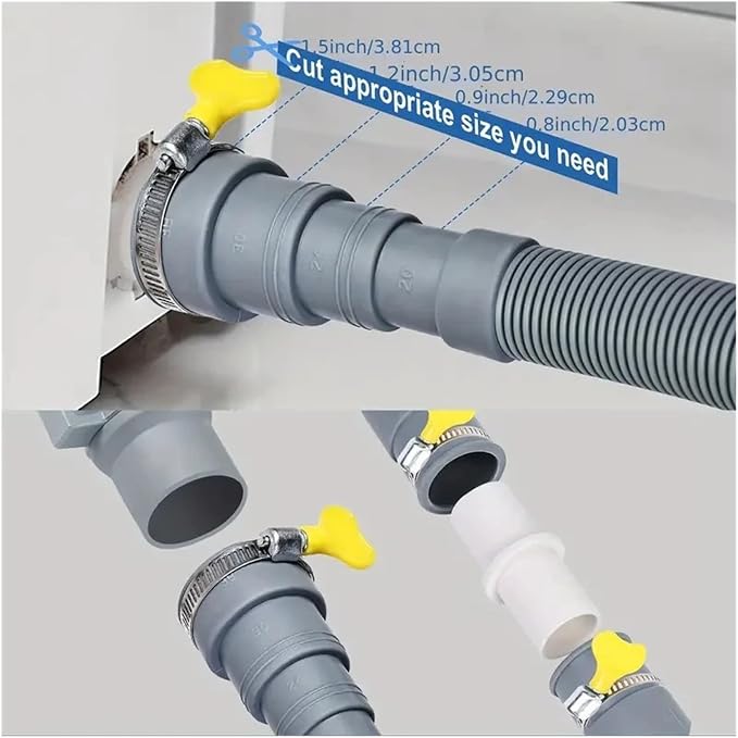 Washing Machine Drain Hose Flexible Dishwasher Drain Hose Extension Kits - Image 3