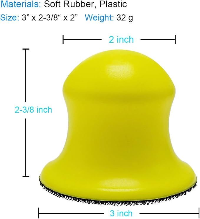 2 Pack 3" Round Hand Sanding Blocks - Image 2