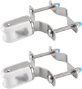 Adjustable Porcelain Wire Support Clamp Fits 1.25" to 3" Poles or Pipes | 2Pcs by Unknown