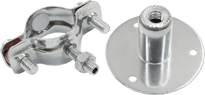 2PCS Wall Mount Ceiling Mount Pipe, - Image 4