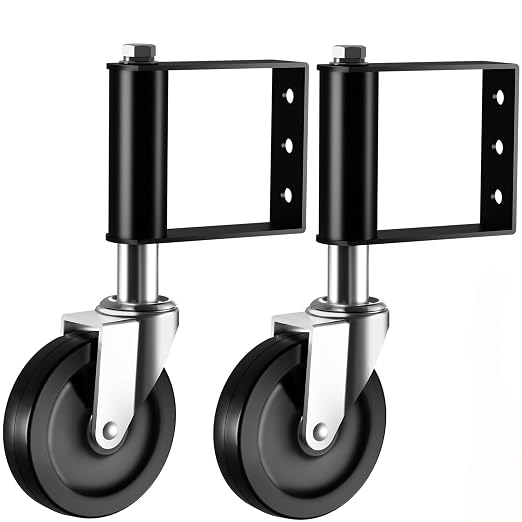 Ronlap Gate Caster Wheels for Wooden Gate, 220 Lbs, 4 Inches, 2 Pack | Heavy by Ronlap