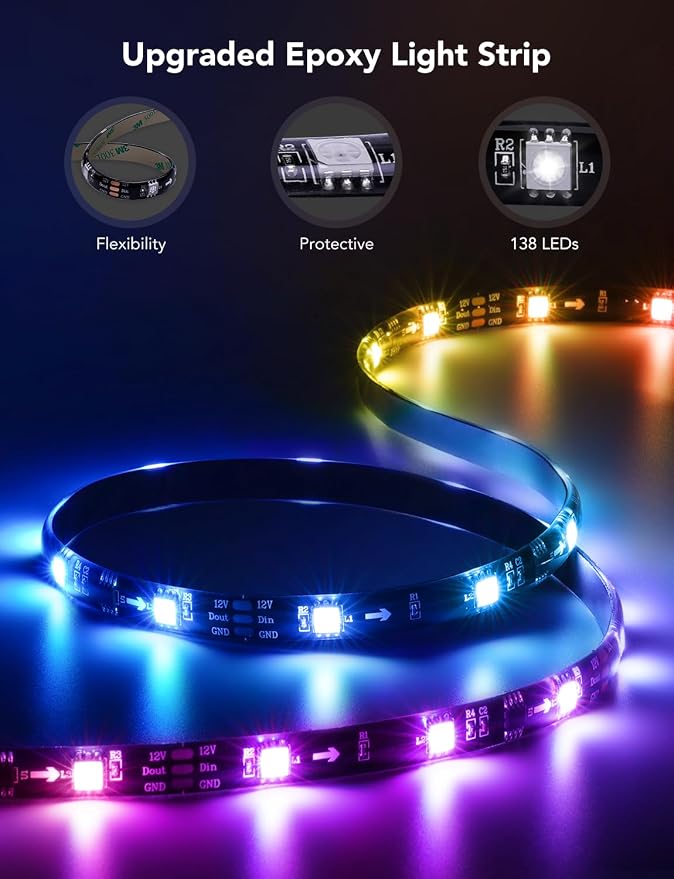 Govee TV LED Backlight, RGBIC Smart LED Strip Lights - Image 7