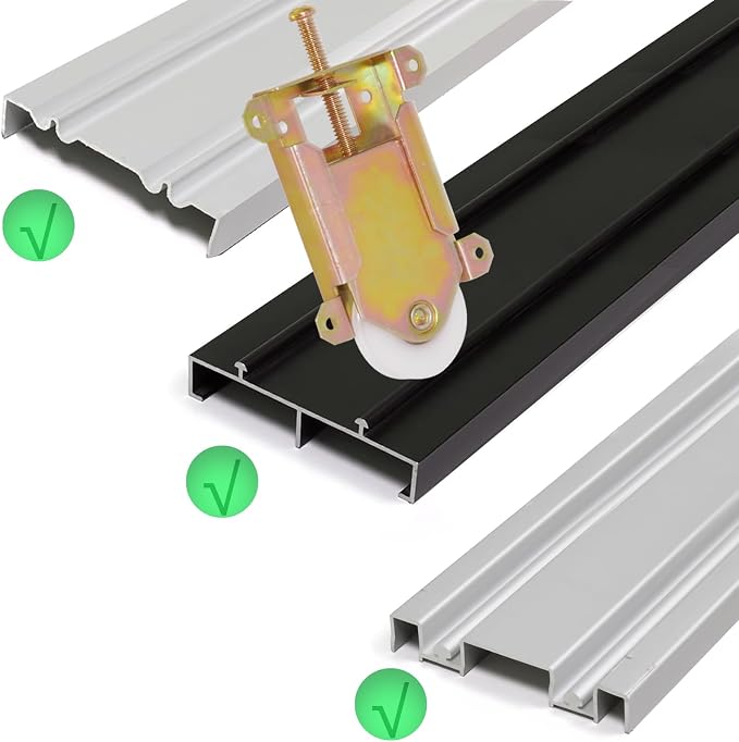 Sliding Mirror Closet Door Rollers Replacement Hardware Fits Contractors Part - Image 4