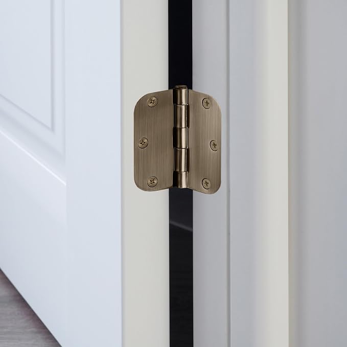Design House Interior Door Hinge, Antique Brass | 5/8" Radius, Traditional - Image 9
