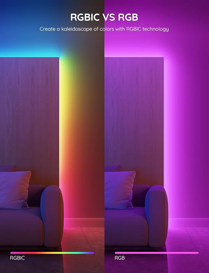 Govee 16.4ft RGBIC LED Strip Lights, LED Lights - Image 2