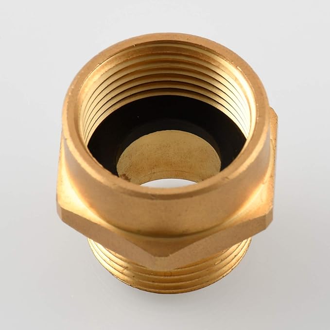 Brass Garden Hose Fitting Connector G Thread 3/4" Female to NPT Male Thread - Image 4