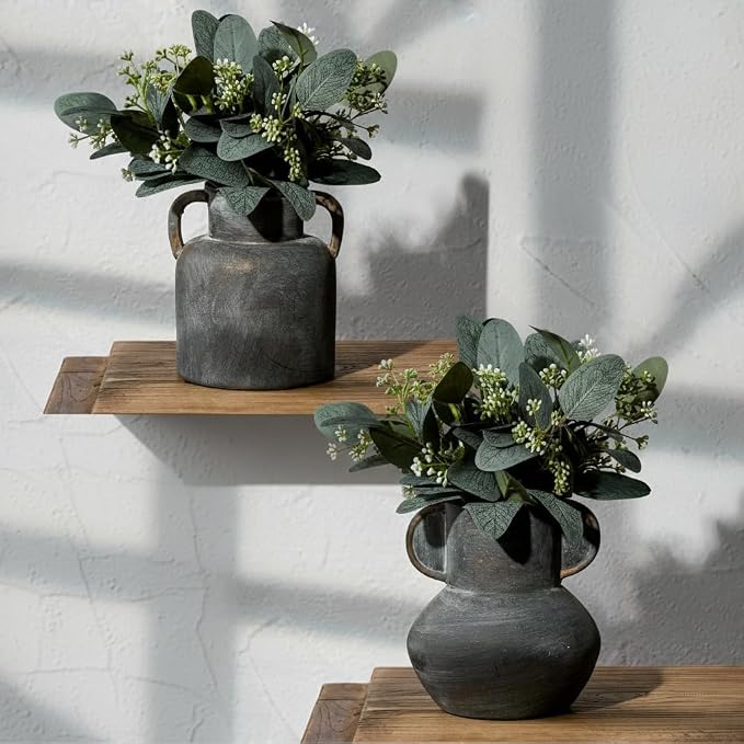 Emotionally Grounded Vase, Vaseking Ceramic Rustic Vase - Image 9