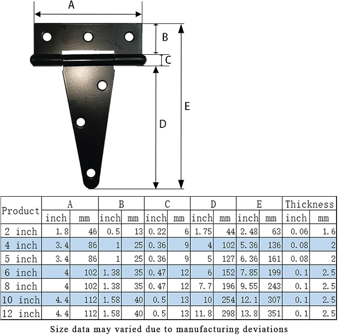 HLMOptimo Heavy Duty Tee Hinge - Image 3