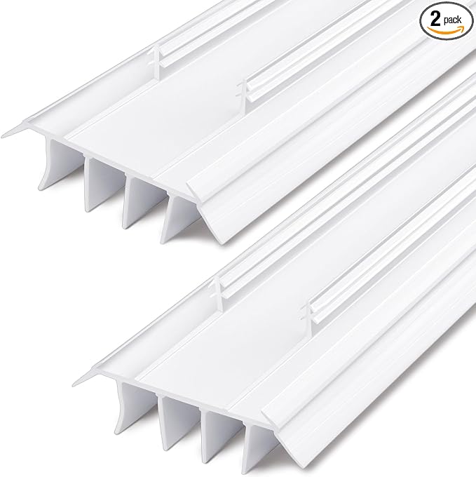 Pushglossy 2 Pcs Kerf Style Door Bottom Seal by Pushglossy