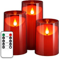 NURADA Flameless Candles with Remote Timer: 3D Wick Battery Operated Led Pillar by NURADA