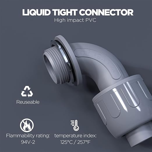 Conduit Connectors, 1/2 Inch, Non-Metallic, - Image 2