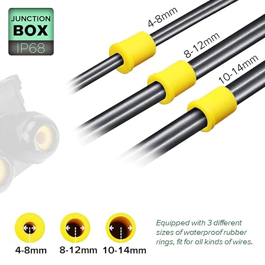 La Vane IP68 Waterproof 4 Way Electrical Junction Box - Image 3