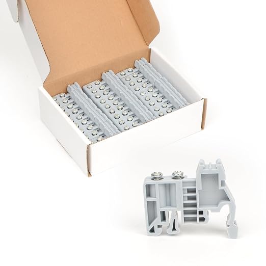 30Pcs E/UK DIN Rail Terminal Blocks End Stopper Bracket | 30Pcs E/UK DIN Rail by GUETNEU