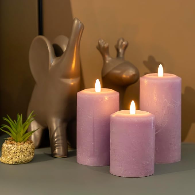 ANGELLOONG Purple Flameless Candles - Image 2