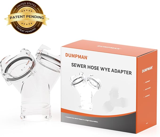 DUMPMAN RV Y Connector, Wye Sewer Hose Adapter | Built-in Gasket, Y Splitter - Image 7