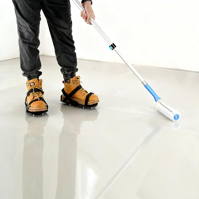 9 Inch Screed Spiked Roller Self Leveling Concrete Roller Epoxy Roller Floor - Image 6