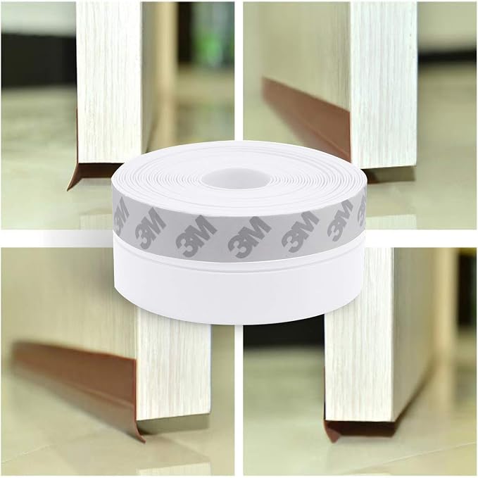 TAROSE Weather Stripping, Silicone Door Seal Strip Door, Transparent 16 Feet - Image 7