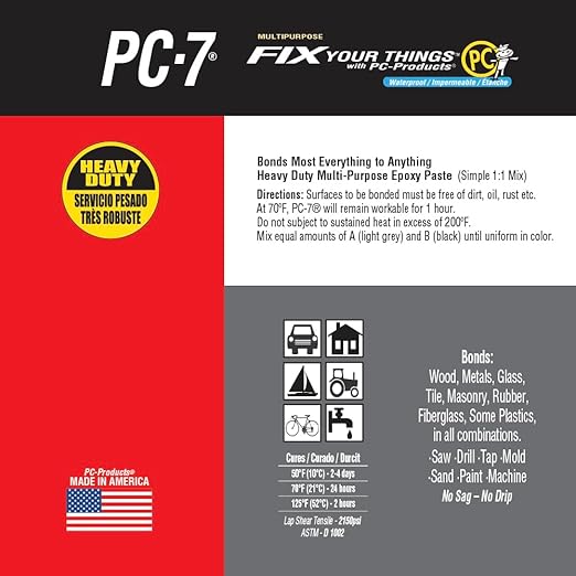 PC Products PC-7 Epoxy Adhesive Paste, Two-Part Heavy Duty, 10 gal in Two Pails - Image 5