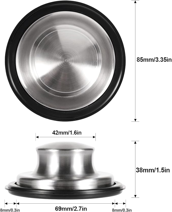 RQYEKDO 3-1/2 Inch Stainless Steel Kitchen Sink Stopper - Image 3