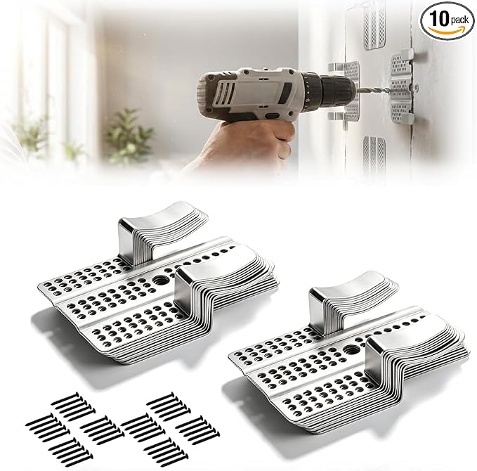 Drywall Repair Clips, Stainless Steel Drywall Clips Kit by muxou