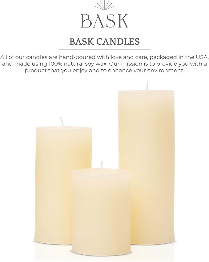 BASK Mottled Pillar Candles - Image 6