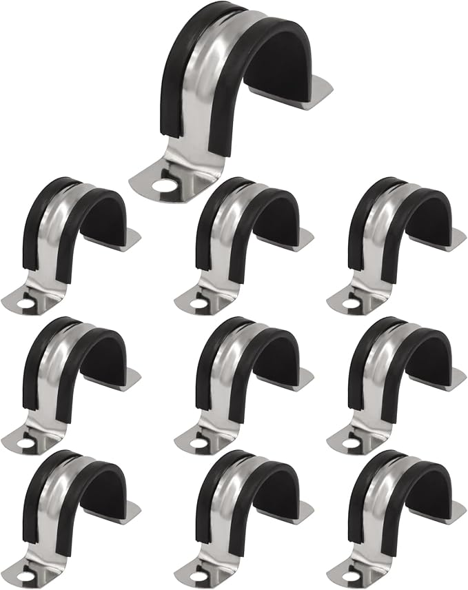 BokWin 1-1/4 Inch Stainless Steel Rigid Pipe Strap | Pipe Fasten Holder - Image 5