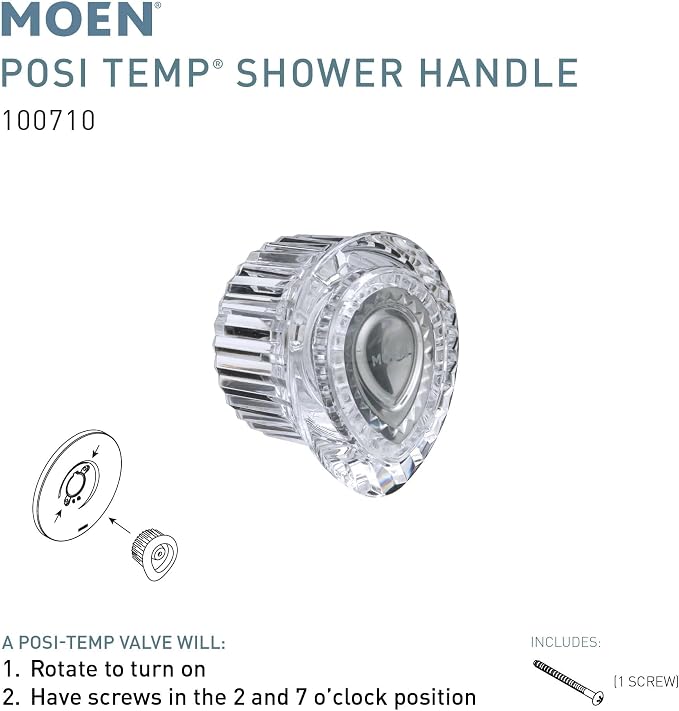 Moen Posi-Temp Tub and Shower Faucet Handle Replacement Kit - Image 2