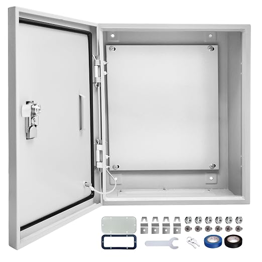 Electrical Junction Box 24x24x8, NEMA 4X IP66 Steel Enclosure Box | 1.5mm steel by CXCESNS