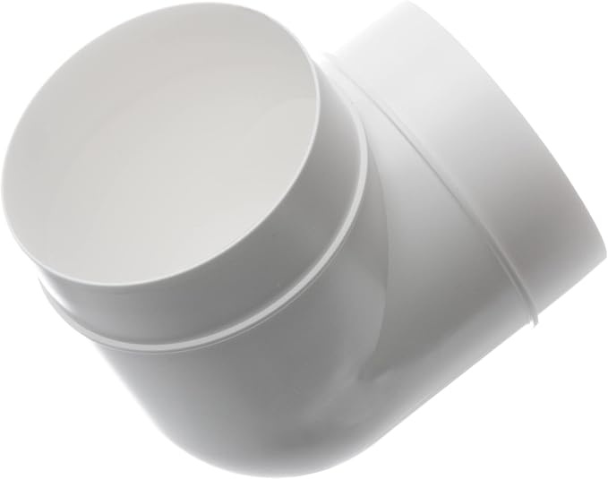 4 Inch 90 Degree Round Duct Elbow Connector – Plastic Ventilation Pipe Bend - Image 4