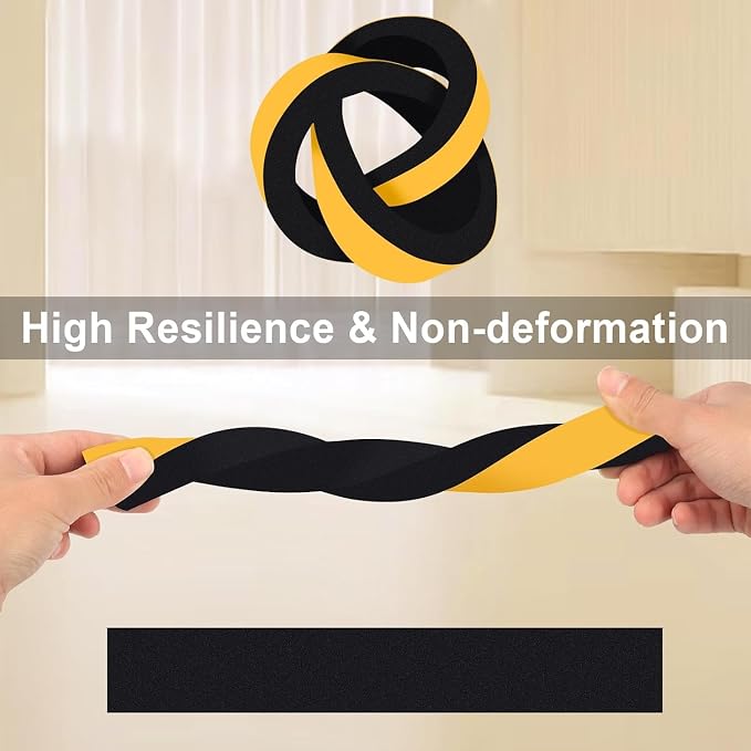 Wide Thin Foam Tape for Doors & Windows, Strong Adhesive 1x1/8In | Blocks drafts - Image 7