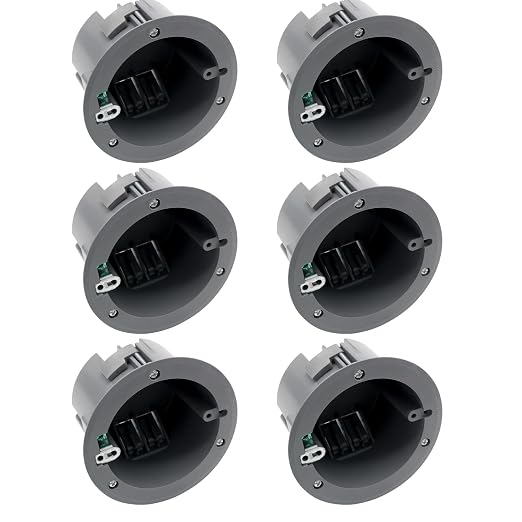 1-Gang Round Electrical Box, 4.25" Dia, ETL Listed by YQSIYU