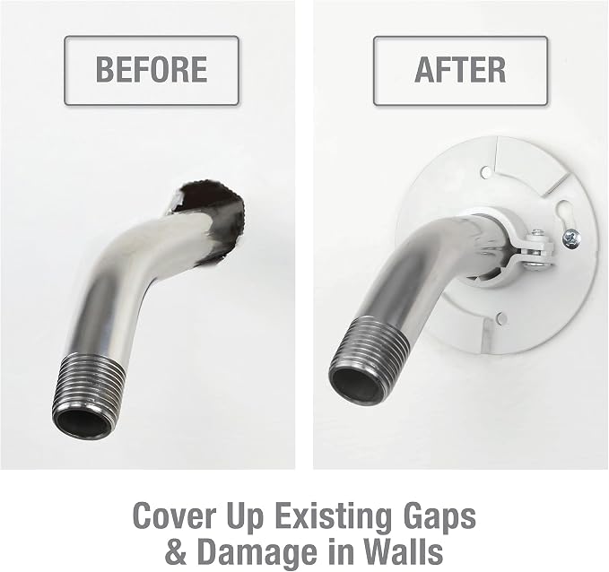 Danco 12005 Shower Arm Stabilizer Bracket and Flange Cover, 3.1 Inch - Image 5