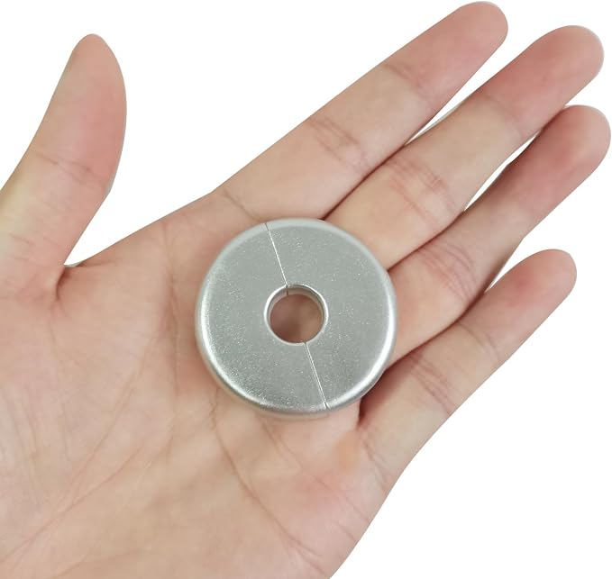 HARFINGTON 2pcs Wall Split Flange 10mm/0.39" Self-Adhesive Plumbing Cover - Image 4
