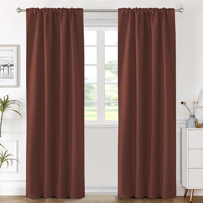 H.VERSAILTEX Blackout Curtains Thermal Insulated Window Treatment Panels Room - Image 2