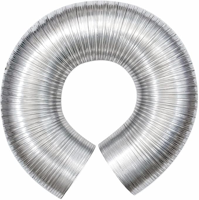 Eastman 8 Foot ArmorFlex Dryer Vent, Flexible Aluminum Duct - Image 9