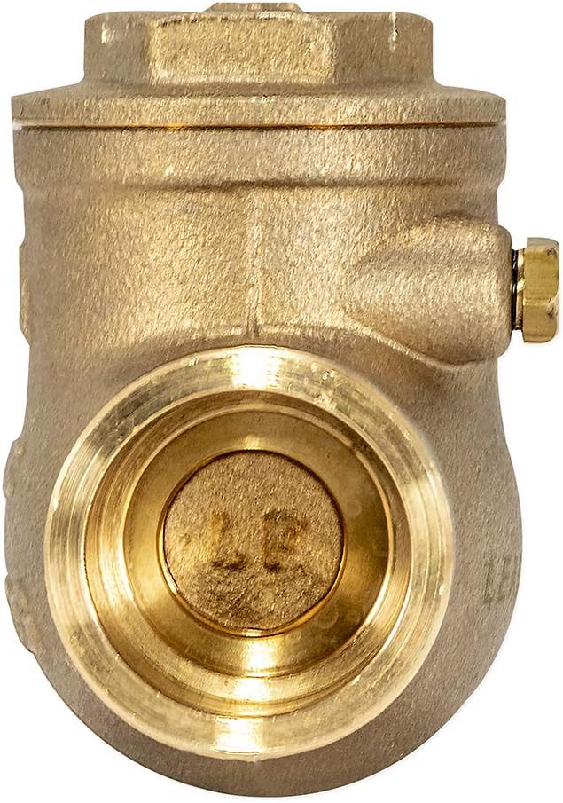 Eastman Brass Swing Check Valve, 3/4 Inch Copper Sweat, Brass Plumbing Fitting - Image 3